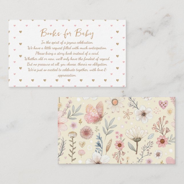 Cute Books For Baby Enclosure Card (Front/Back)