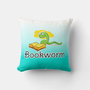 Cute Bookworm w/Glasses Cushion