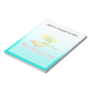 Cute Bookworm w/Glasses Notepad