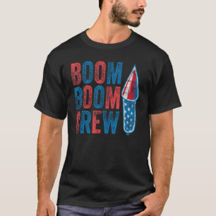 Cute Boom Boom Crew 4th of July Fireworks Family M T-Shirt