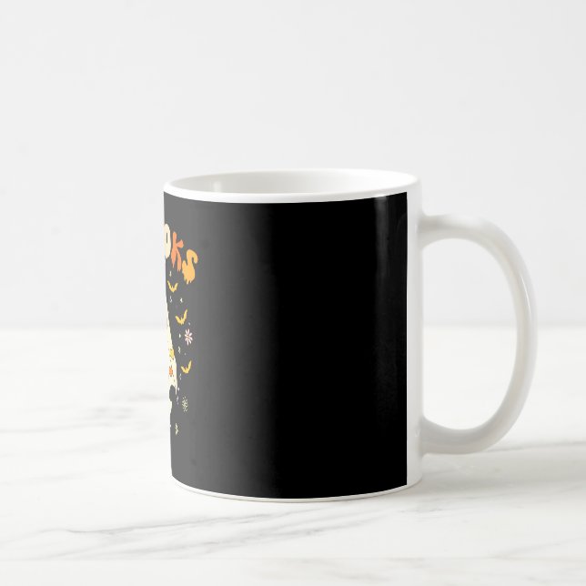 Cute boooks ghost read more books funny teacher coffee mug (Right)