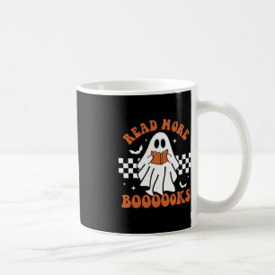 Cute Booooks Ghost Read More Books Fun Teacher Hal Coffee Mug