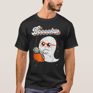 Cute Booooks Ghost Read More Books Funny Teacher H T-Shirt