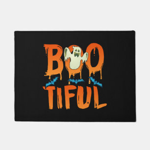 Cute Bootiful Ghost Bootiful Funny Beautiful Pun Doormat