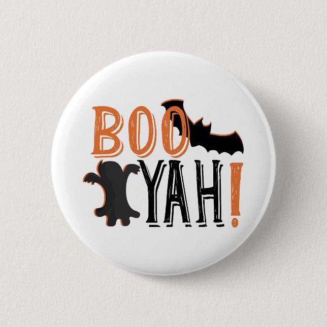 cute booyah halloween 6 cm round badge (Front)
