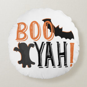 cute booyah halloween round cushion