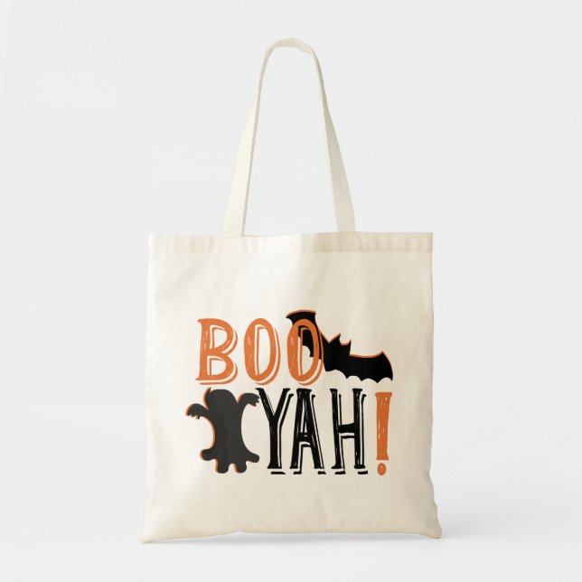 cute booyah halloween tote bag (Front)