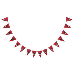 Cute border collie bunting 