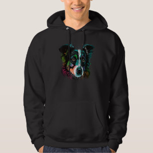 Cute Border Collie Dog on Border Collie Lover_1 Hoodie