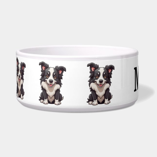 Cute Border Collie Personalise (Left)