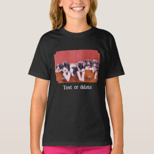 Cute Border Collie Puppies Personalized T-Shirt