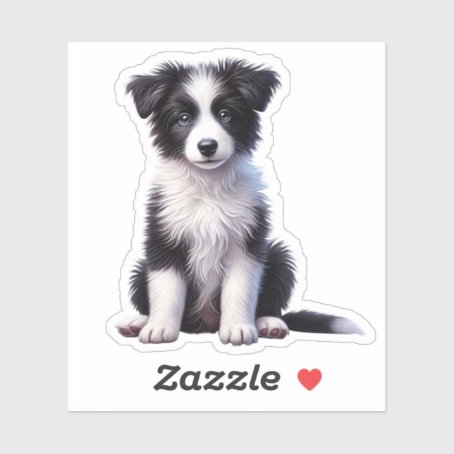 Cute Border Collie Puppy (Sheet)