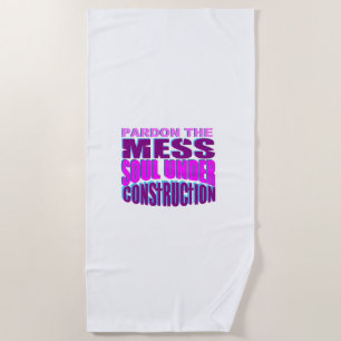 cute Born again Christian Beach Towel