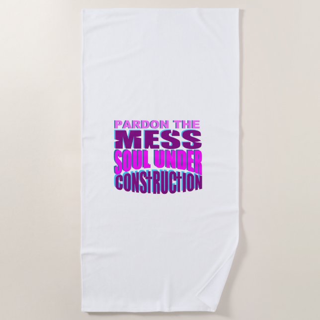 cute Born again Christian  Beach Towel (Front)