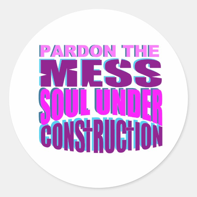 cute Born again Christian  Classic Round Sticker (Front)