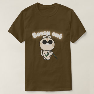 Cute Bossy Cat T-Shirt – Funny Cat Graphic Tee