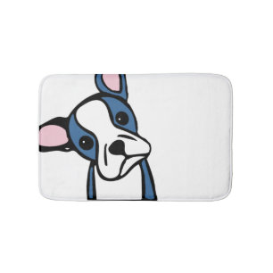 Cute Boston Terrier Bath Mat