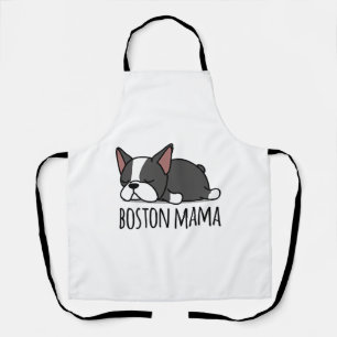 Cute Boston Terrier Boston Mama Apron