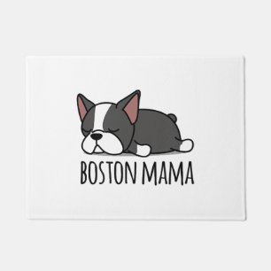 Cute Boston Terrier Boston Mama Doormat