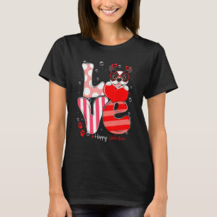 Cute Boston Terrier Dog Love Valentine Puppy T-Shirt