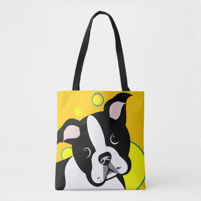 Cute Boston Terrier Dog Lover Bags (Front)