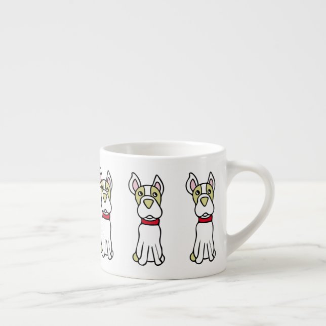 Cute Boston Terrier Espresso Cup (Right)