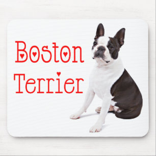 Cute Boston Terrier Gift Puppy Dog Lover Mouse Mat