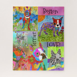 Cute Boston Terrier Love Puzzle - 520 Pieces