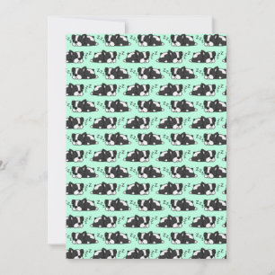 Cute Boston Terrier ZZZ Dog Lovers Gifts Pet Puppy Thank You Card