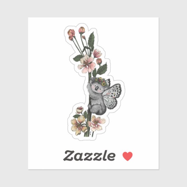 Cute Botanical Koala Beary Watercolor Illustration (Sheet)