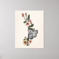 Cute Botanical Koala Beary Watercolor Illustration