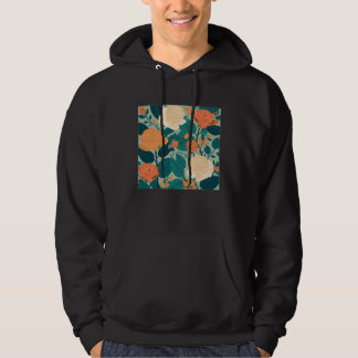 Cute Botanical Roses Illustration Gorgeous Flower  Hoodie
