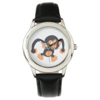 Cute Bouncy Cartoon Chimpanzee Watch