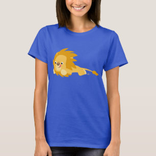 Cute Bouncy Cartoon Lion Women T-Shirt