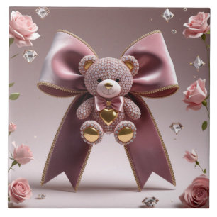 Cute bow Ceramic Tile