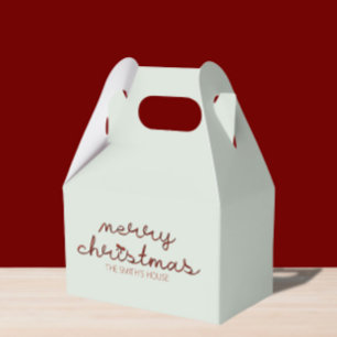 Cute Bow Christmas Favour Box