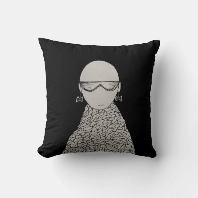 Cute bow earrings cushion (Front)
