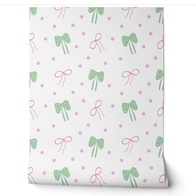 cute bow pattern wallpaper (Unrolling)