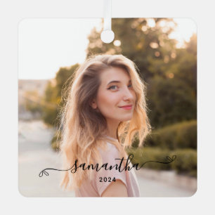 Cute Bow Signature Name Metal Tree Decoration