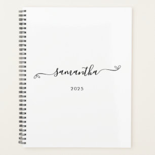 Cute Bow Signature Name Planner
