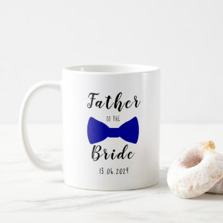 Cute Bow Tie Father of the Bride Personalised Coffee Mug