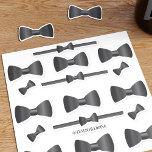 Cute Bow Ties Custom-Cut Vinyl Stickers<br><div class="desc">Little black bow ties that you can stick to anything you like.</div>