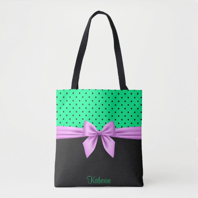 Cute Bow Tote Bag (Front)