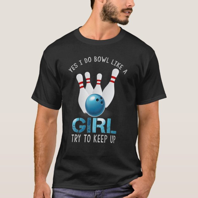 Cute Bowling For Women Girls Bowler Spare Me Ladie T-Shirt (Front)