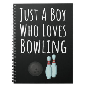 Cute Bowling Gifts For Baby Boys Kids Bowler Child Notebook