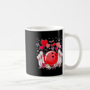 Cute Bowling Ll Valentine Heart Lover Player Bowle Coffee Mug