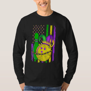 Cute Bowling Mardi Gras Hat Party Festival Appare T-Shirt