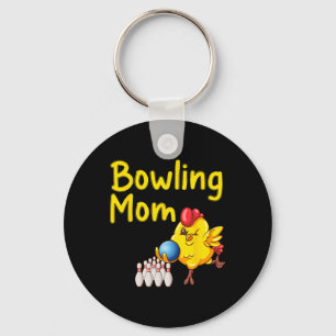 Cute Bowling Mum Funny Bowler Bowl Game Enthusiast Key Ring