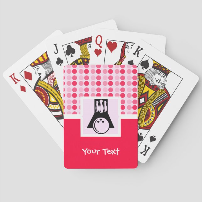 Cute Bowling Playing Cards (Back)