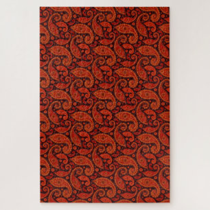 Cute bown swirl paisley patterns Case-Mate iPhone  Jigsaw Puzzle